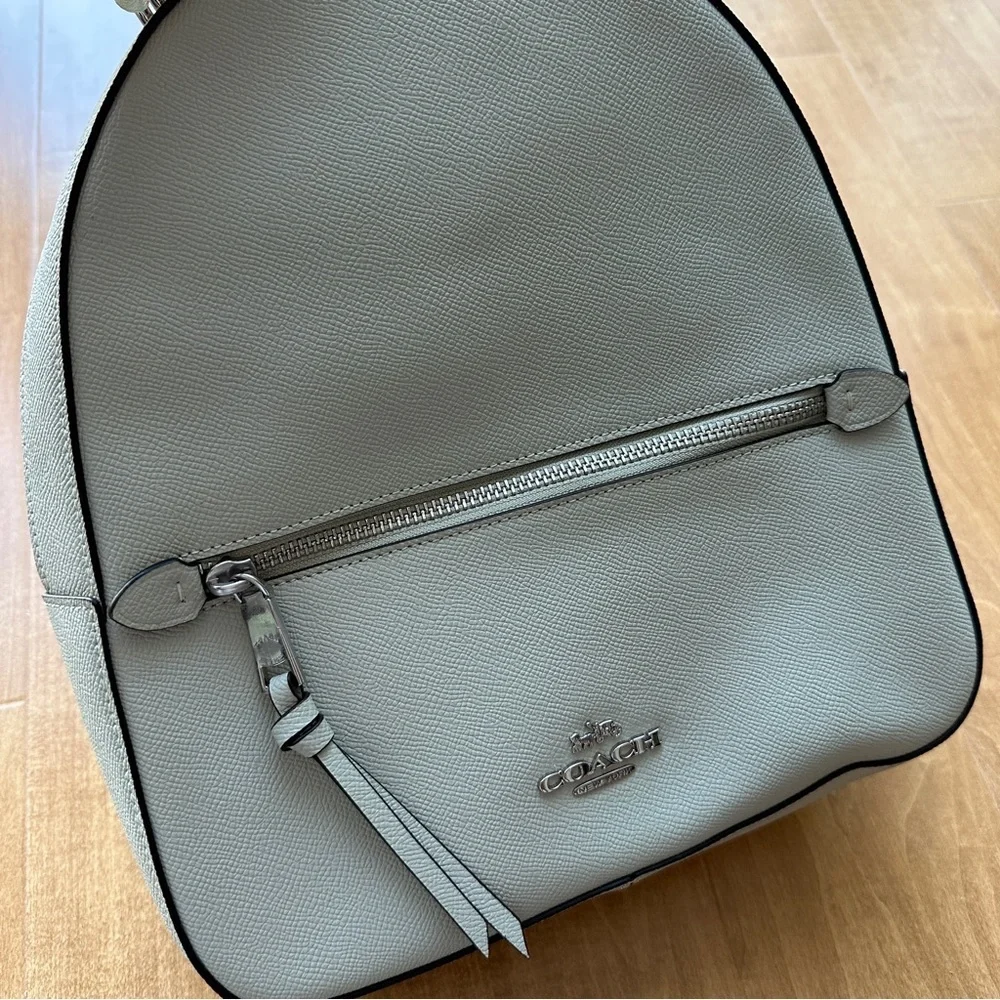 Coach Jordyn Backpack, Light Sage, Women’s Green Leather Backpack